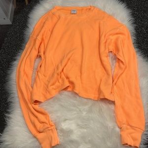 TNA Neon Citrus Alamo Cropped Thermal Top